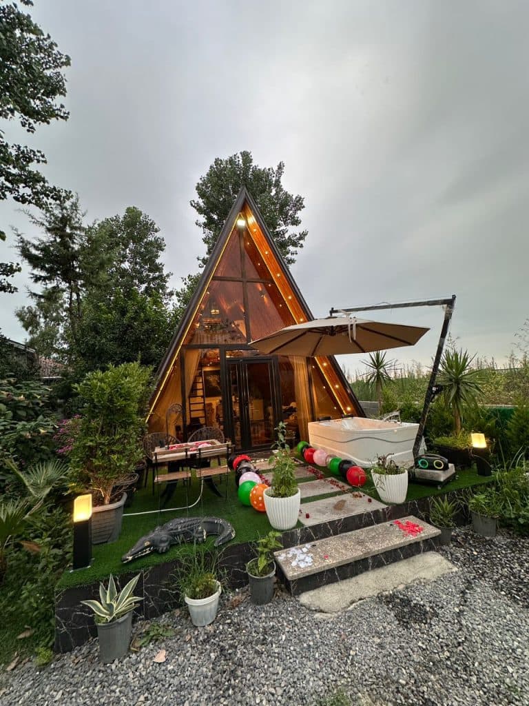 اجاره کلبه چوبی سوئیسی و ویلا آزاد در نور