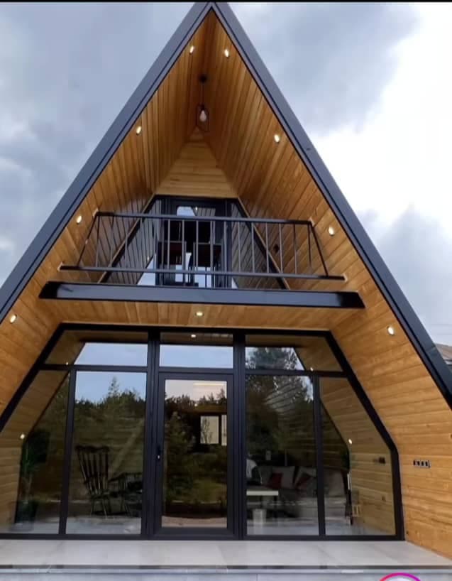 ساخت ویلای سوئیسی و کلبه چوبی مدرن سازه در محمودآباد