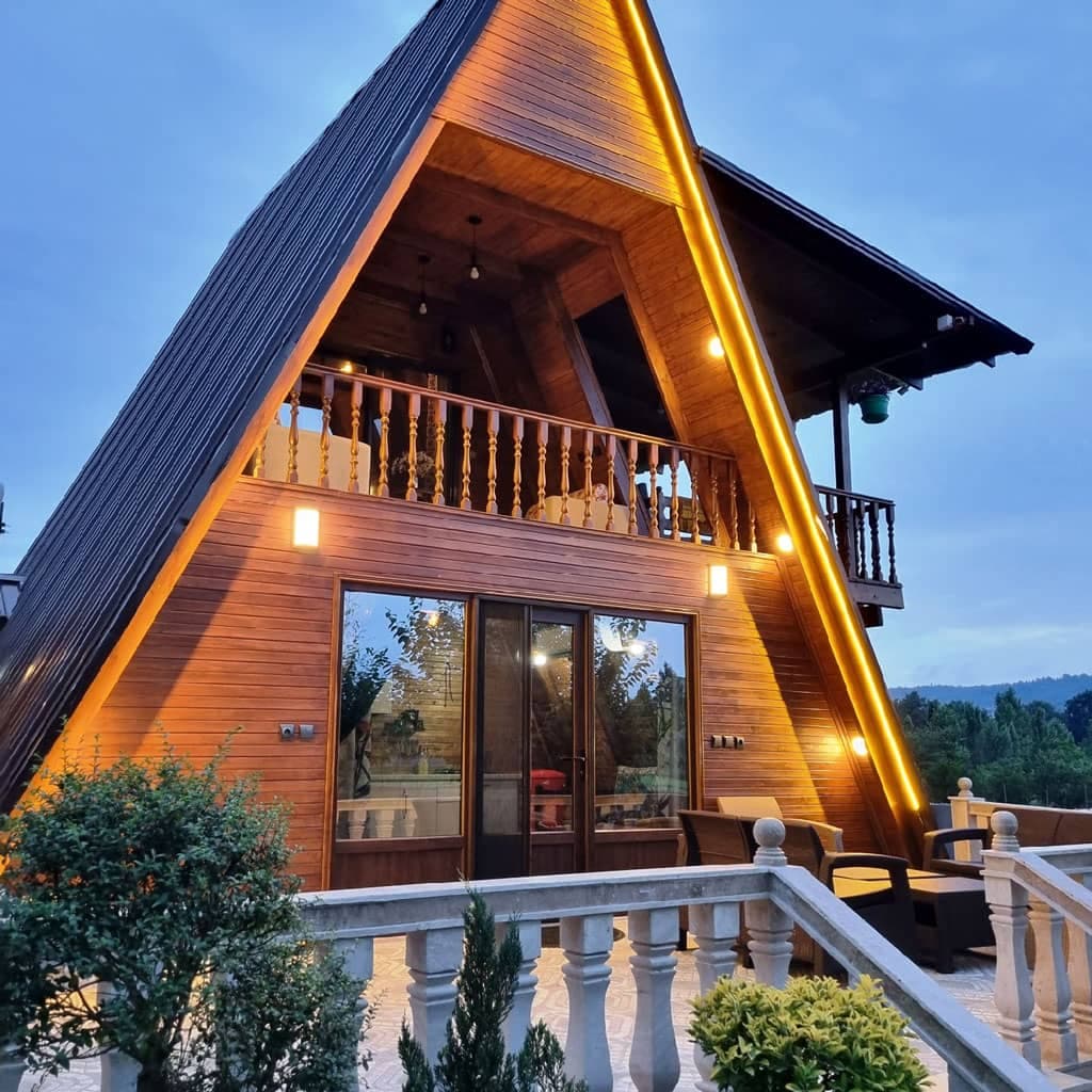 ساخت ویلا پیش ساخته سوئیسی و چوبی سابات صنعت قائمشهر