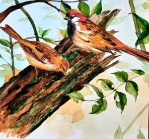 مدرس آموزش و طراحی و نقاشی سیاه قلم و دکوراتیو پتینه محمودی در شیراز