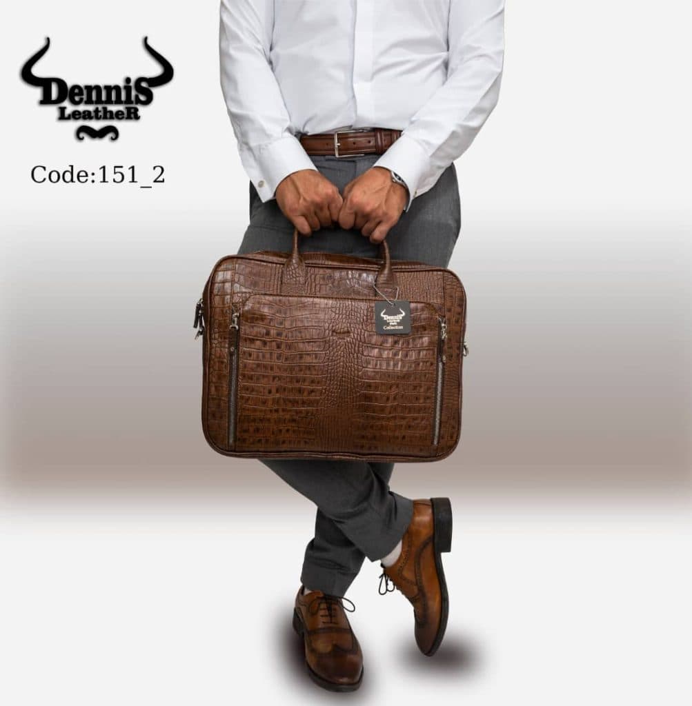 تولید و پخش ست چرمی کیف و کمربند Dennis در شیراز