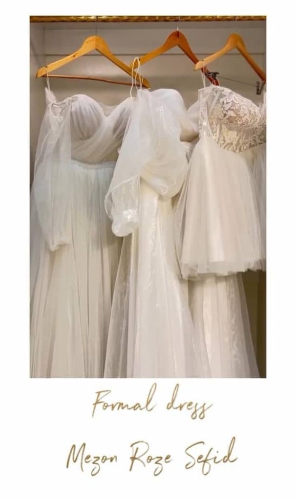 مزون لباس عروس رز سفید در شهرکرد