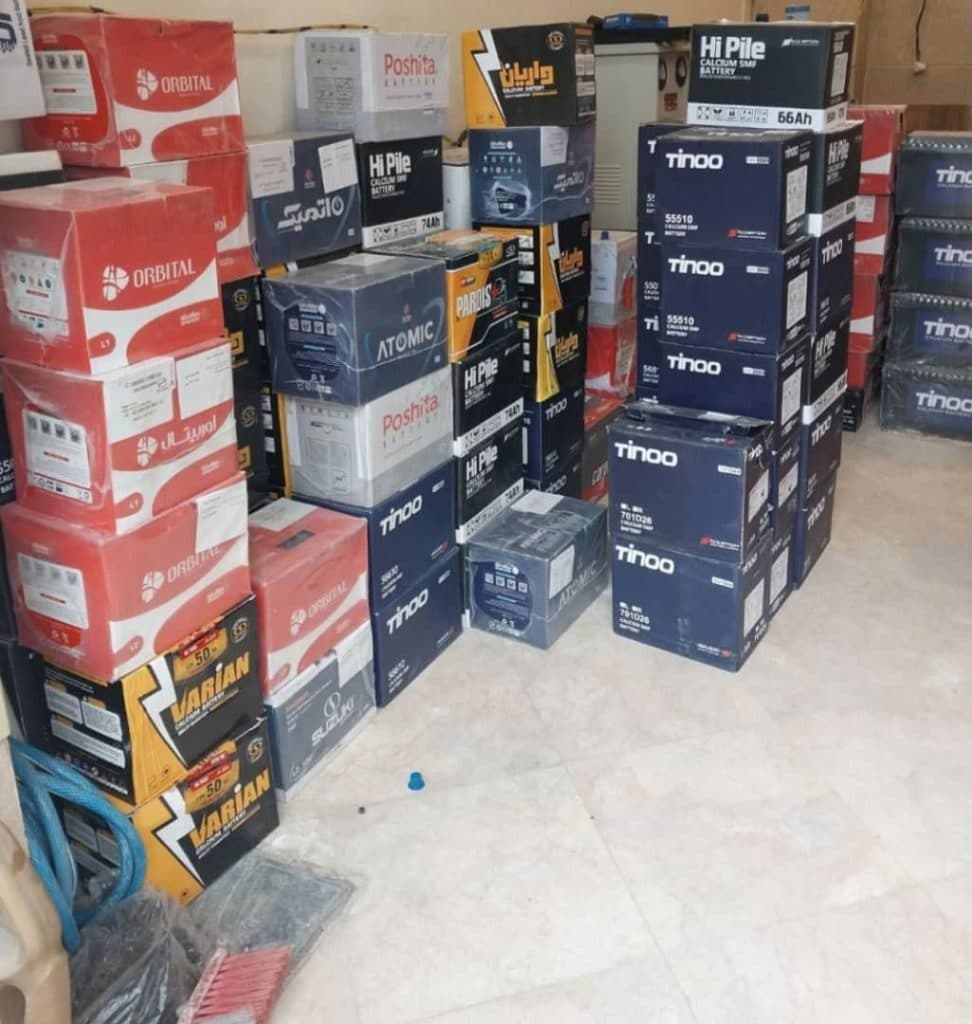 فروش باطری نو و دست دوم ماشین و موتور مهیار در رشت