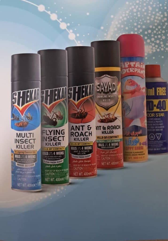 توزیع و پخش اسپری های صنعتی و بهداشتی آیپر در تبریز