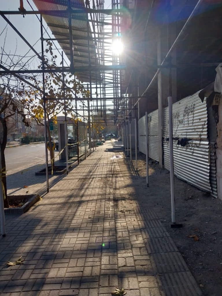 داربست فلزی و کفراژ افتخاری در مشهد