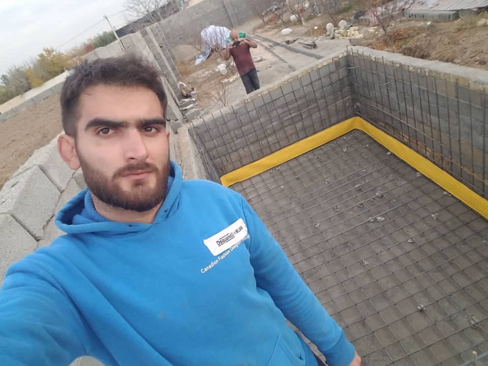 ساخت و اجرا استخر بتنی علیرضا مخصوصی در سهیلیه کرج