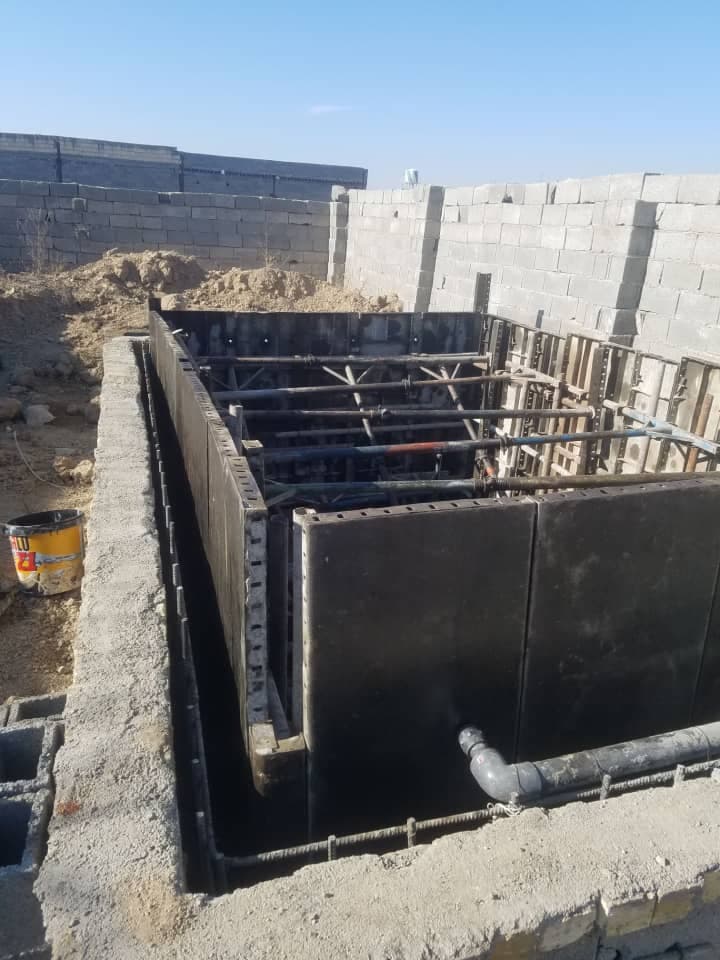 ساخت و اجرا استخر بتنی علیرضا مخصوصی در سهیلیه کرج