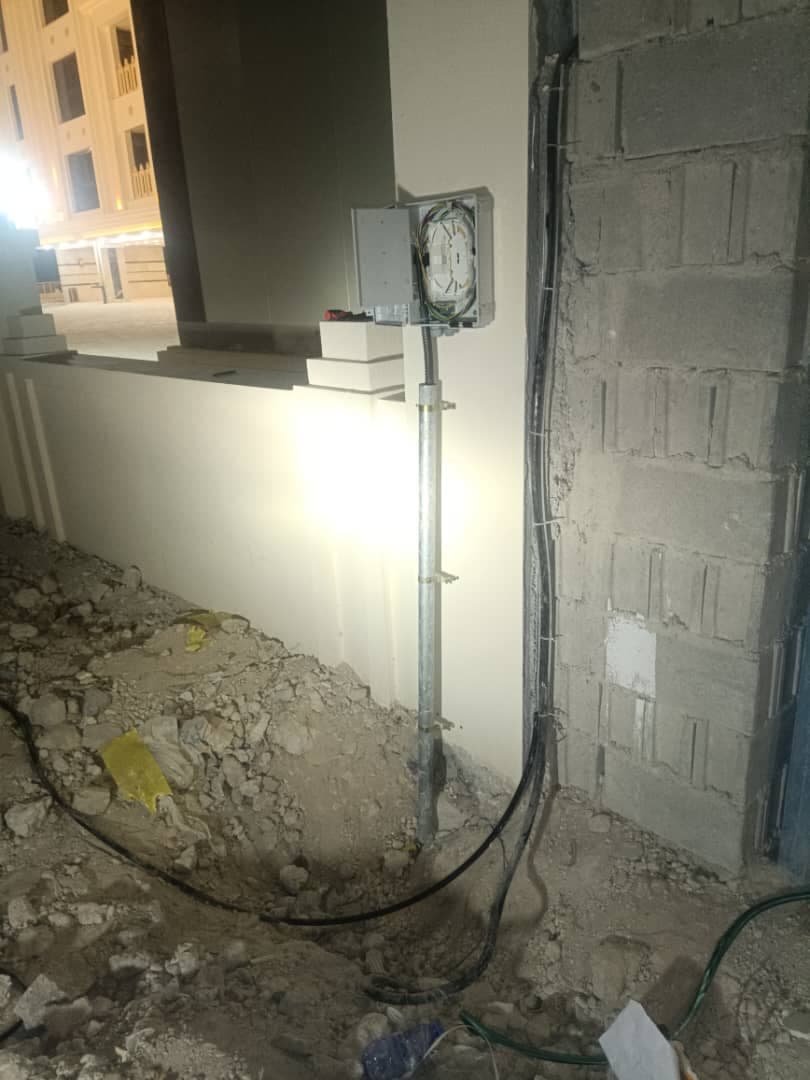 اجرای فیوژن فیبر نوری عبادی در کیش