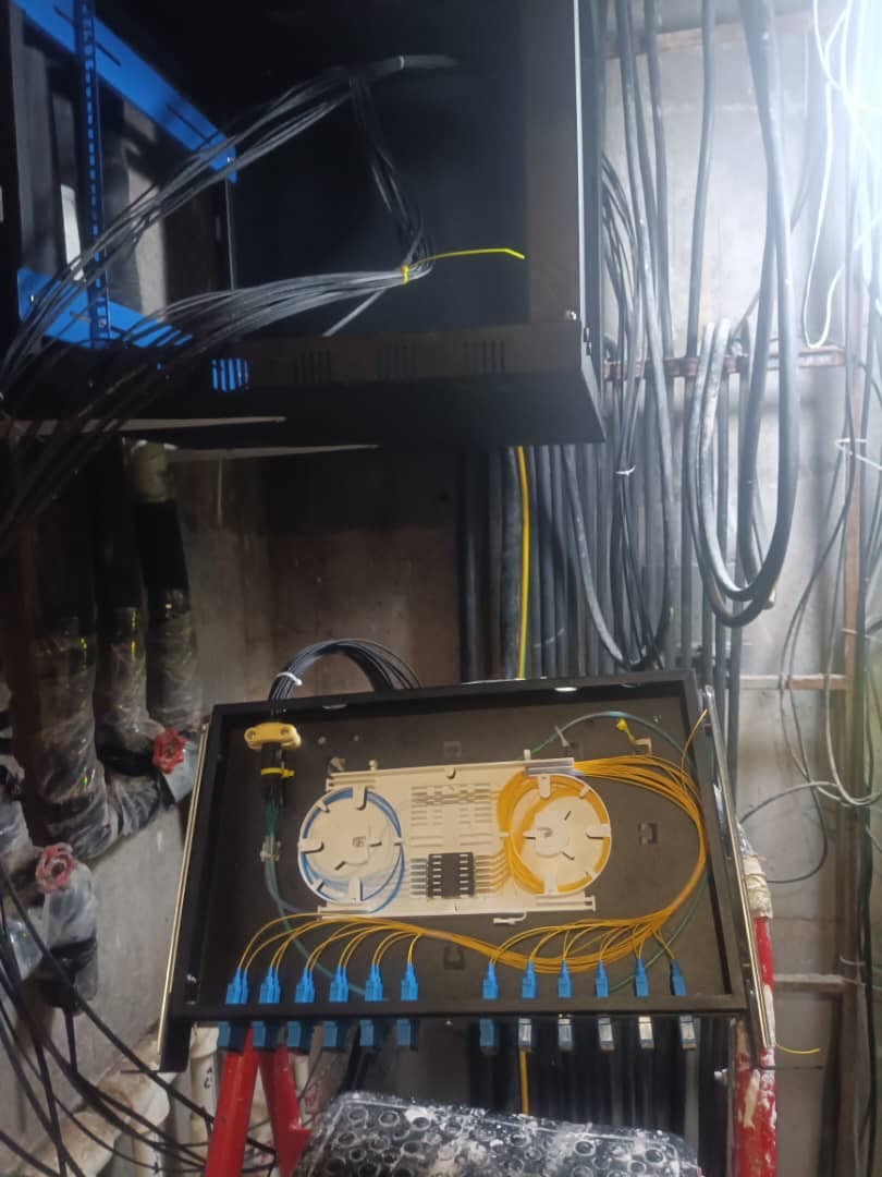 اجرای فیوژن فیبر نوری عبادی در کیش