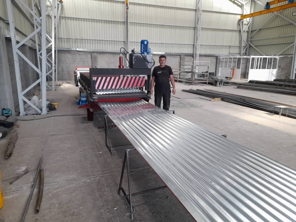 فروش ورق رنگی سقف شیروانی بوران پوشش آمل در چمستان