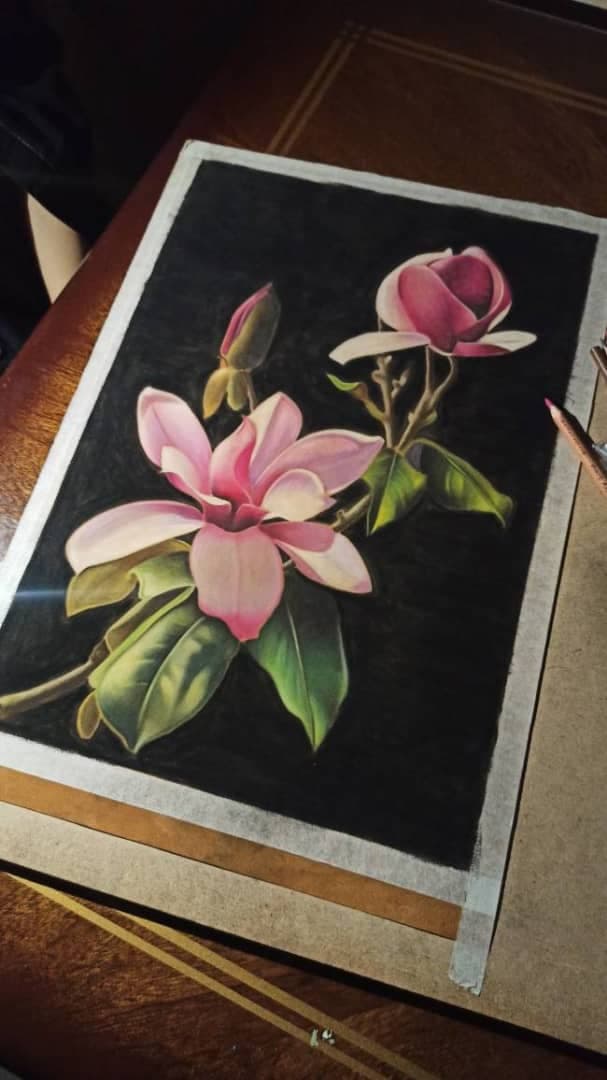 اجرا نقاشی رنگ روغن مهسا مطیعی در اصفهان