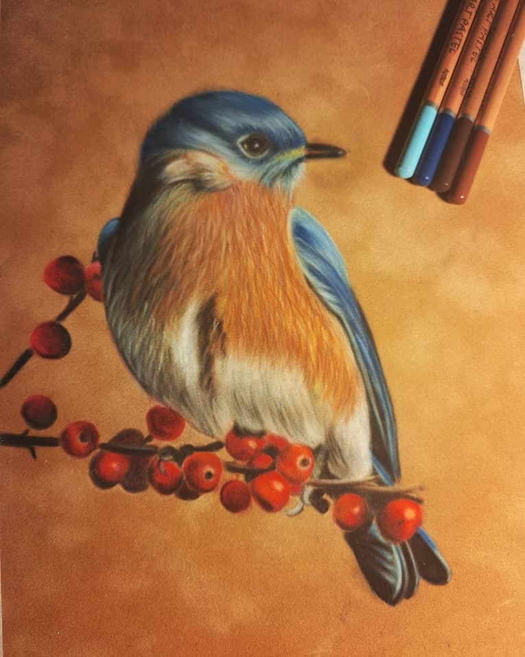 اجرا نقاشی رنگ روغن مهسا مطیعی در اصفهان