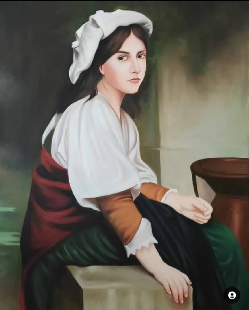 اجرا نقاشی رنگ روغن مهسا مطیعی در اصفهان