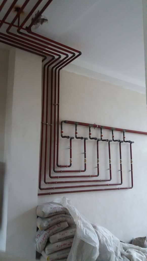 لوله کشی گاز ساختمان پاسارگاد یکتا در لاهیجان