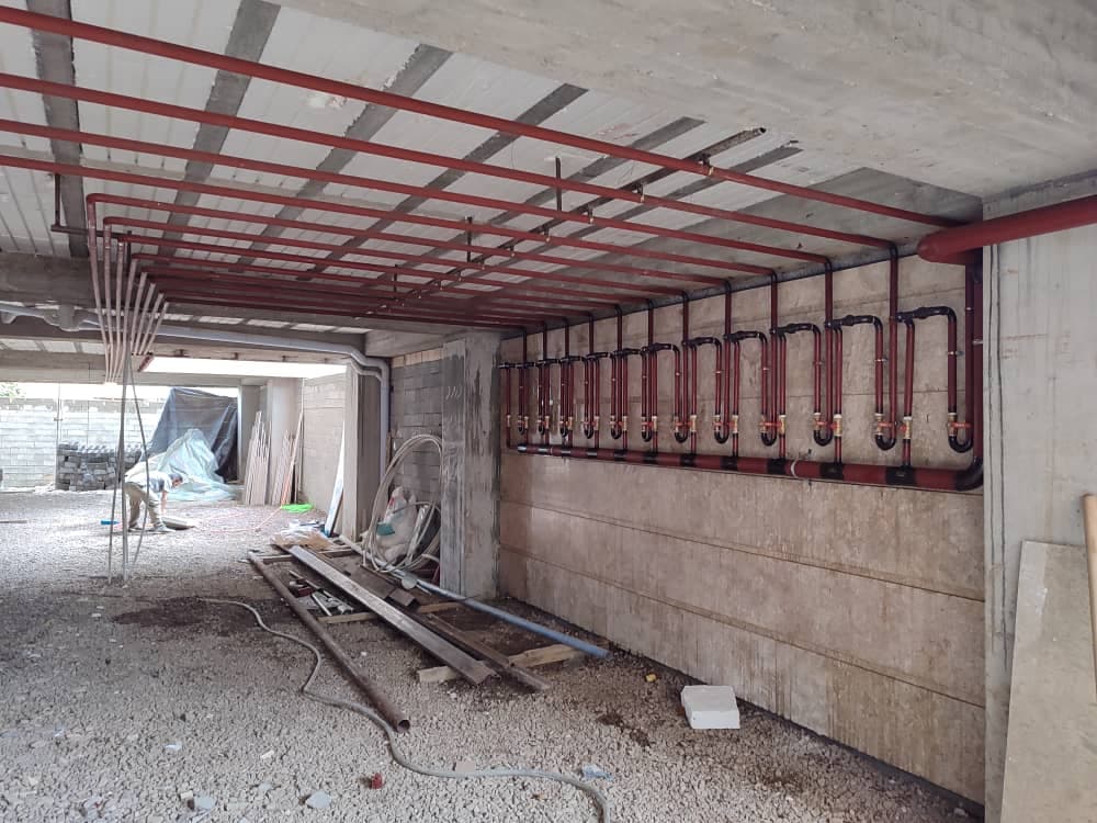 لوله کشی گاز ساختمان پاسارگاد یکتا در لاهیجان