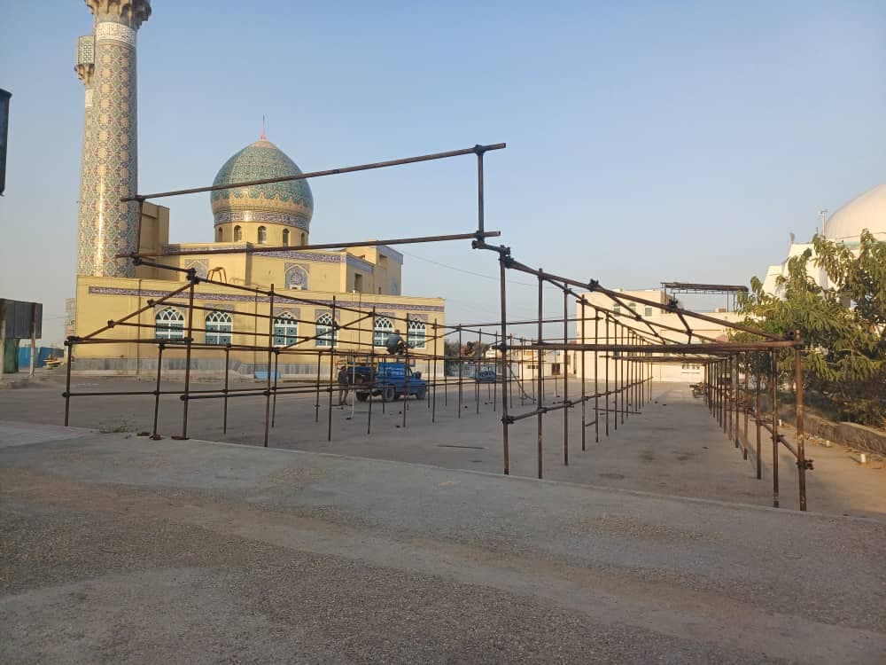 داربست فلزی رامین در قشم