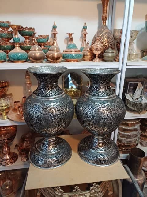 تولید و فروش صنایع دستی قلم زنی کارگاه نیل قلم در یزد