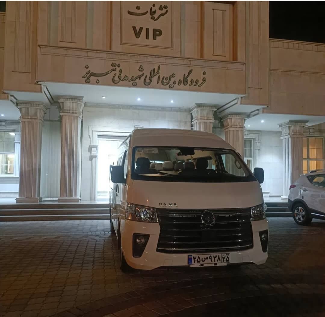 اجاره ون تشریفاتی ائلوین گشت در تبریز